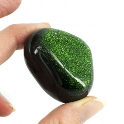 green sunstone, green sunstone crystal, pocket crystal, energy crystal, love crystal