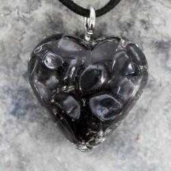 kristal hematit, ogrlica srček