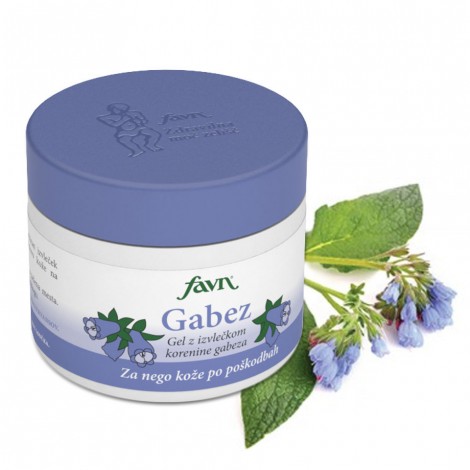 COMFREY, gel with comfrey root extract, skin care gel after injuries, nourishes skin affected by scars